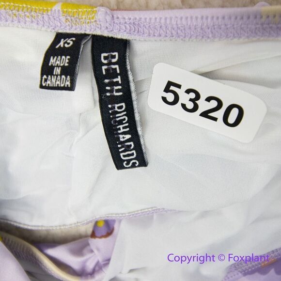 NEW Free People x Beth Richards delray 70’s‎ floral bikini top, purple, size XS - Picture 11 of 12